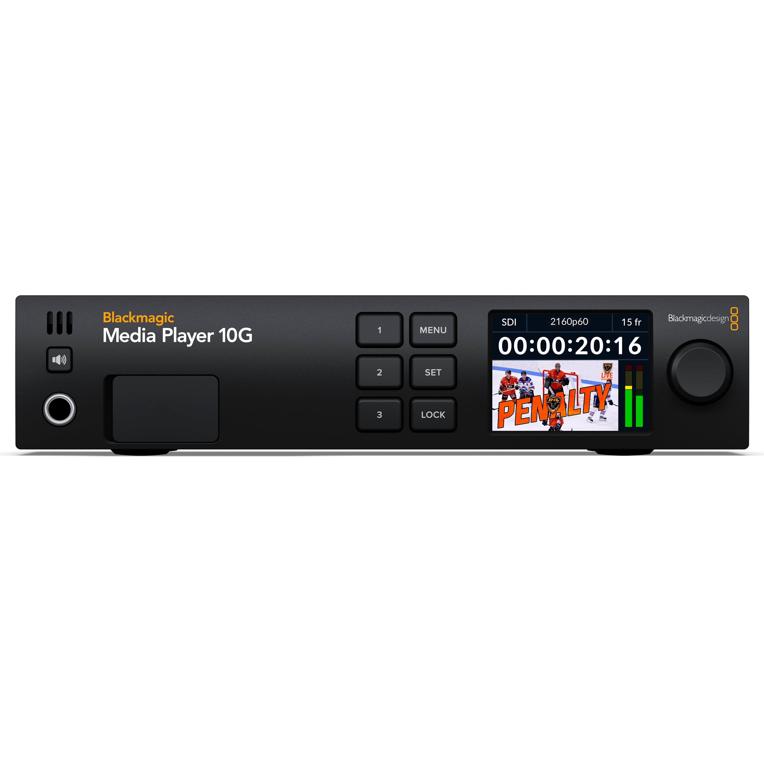 Blackmagic Design Media Player 10G - Professional 4K Video Playback Device for Live Events & Broadcast Studios | High-Speed 10G Ethernet Streaming | Perfect for Digital Signage, Sports Bars & Theater Presentations