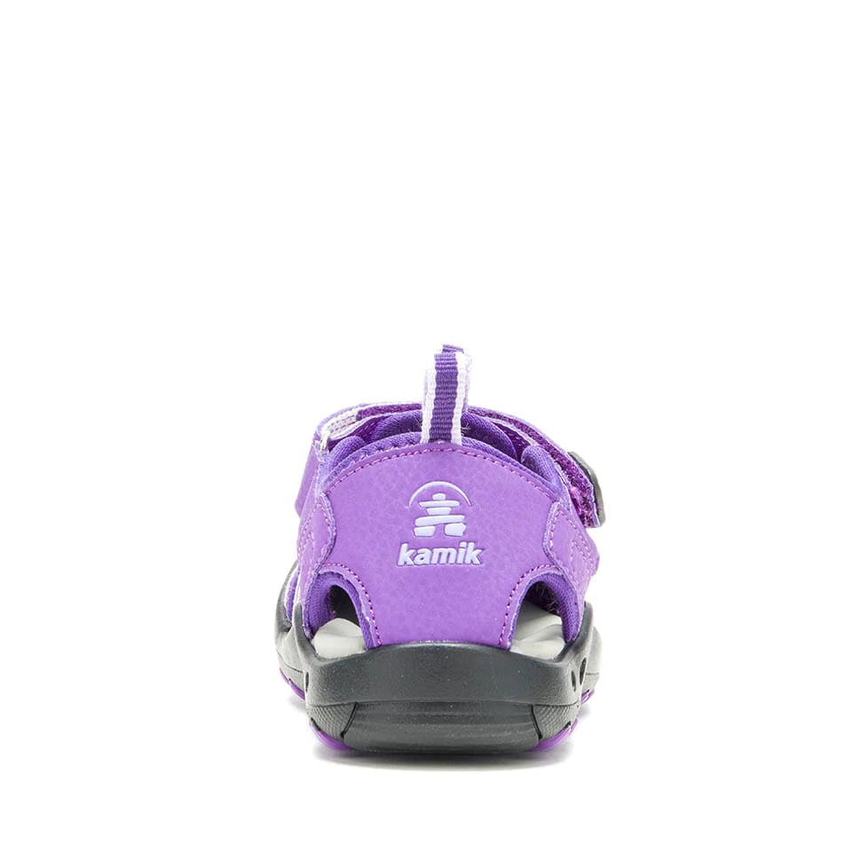 Kamik Purple/Orchid Crab Toddler Sandals - Waterproof Beach Shoes for Kids, Non-Slip Summer Outdoor Play Shoes for Toddlers - Perfect for Beach, Poolside & Park Adventures