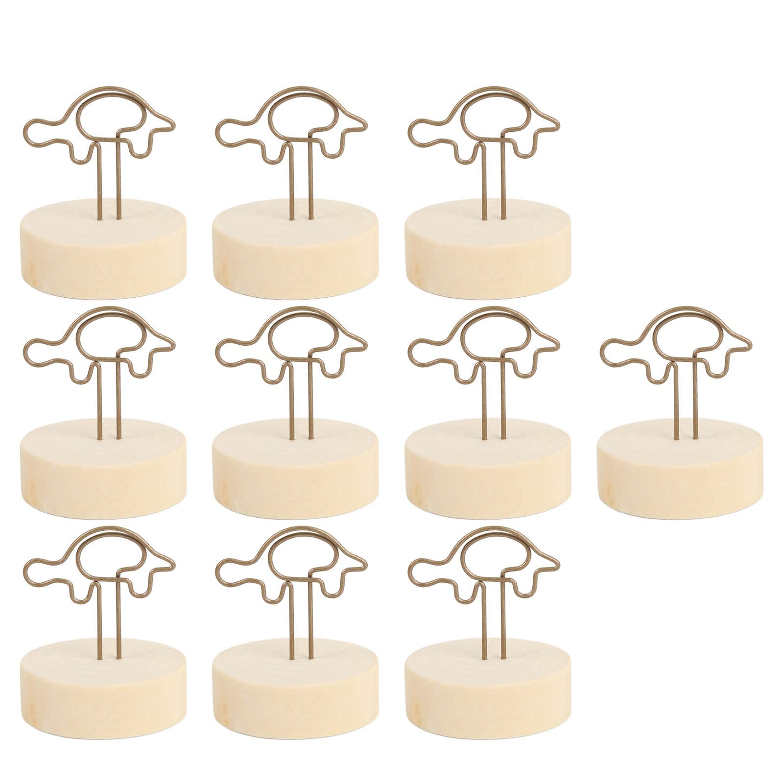 Omabeta Vintage Table Number Holder - Simple & Cute Vertical Name Card Stand for Weddings, Christmas Parties & Dining Events - Durable & Elegant Table Decor for Special Occasions