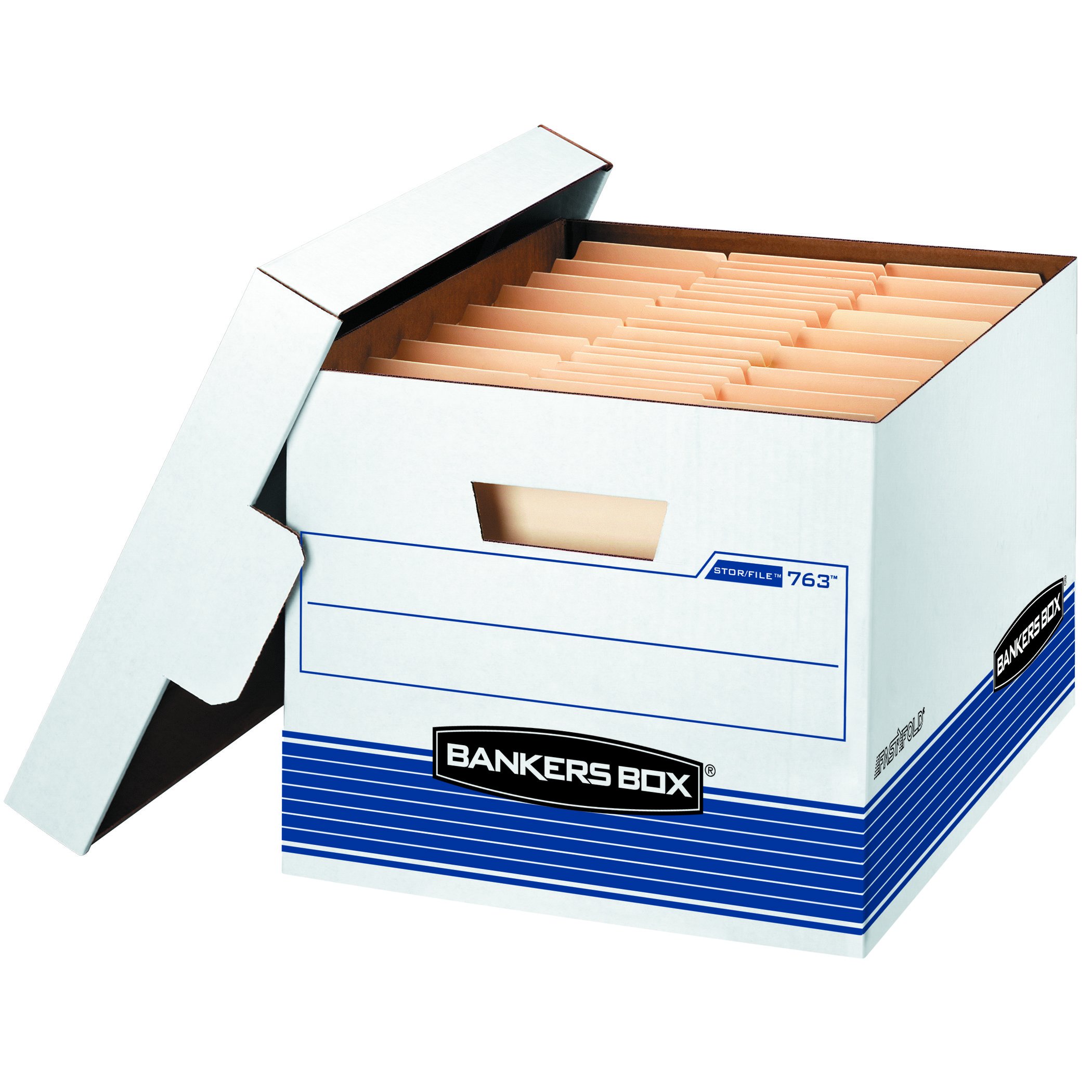 Bankers Box STOR/FILE Heavy Duty Storage Boxes with Lids - Letter/Legal Size File Boxes (30 Pack) - Perfect for Office Organization, Document Storage & Moving Supplies