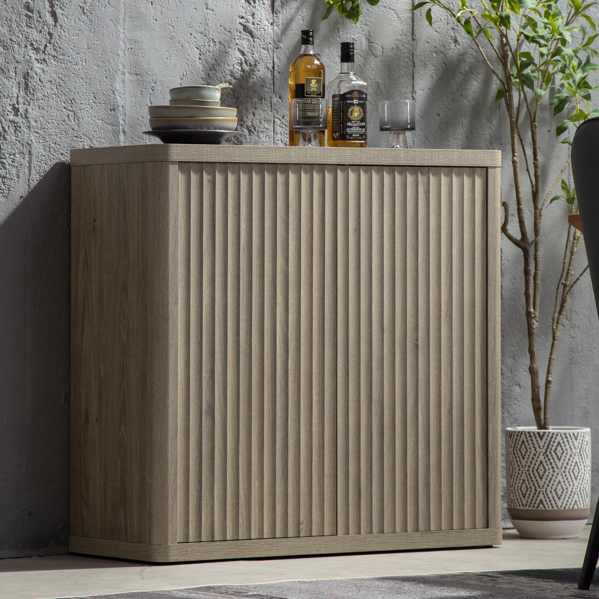 Modern Buffet Cabinet with Storage - 34.6
