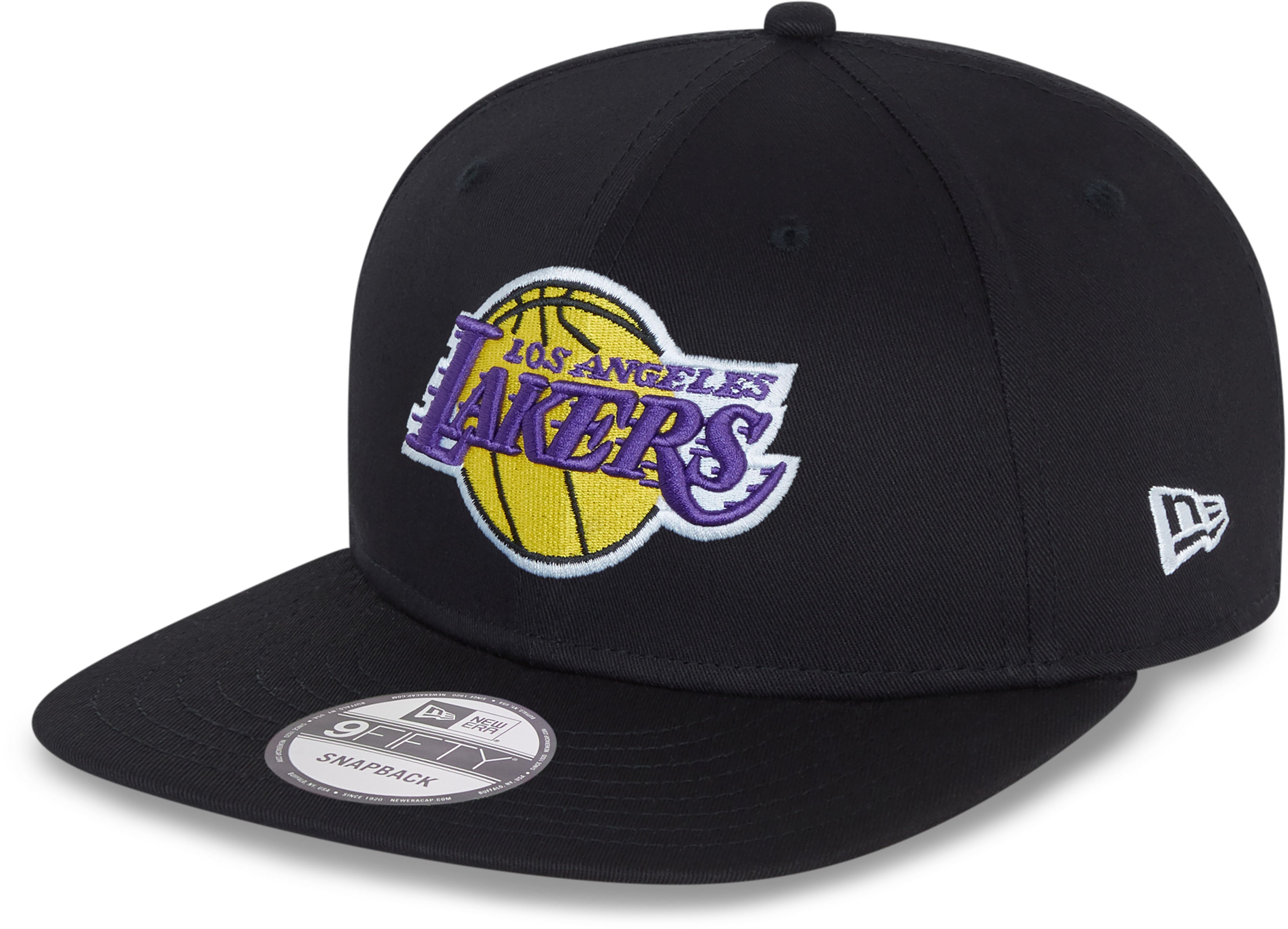 Los Angeles Lakers New Era 9Fifty NBA Black Snapback Adjustable Hat - Official Team Logo Cap for Basketball Fans & Streetwear Fashion