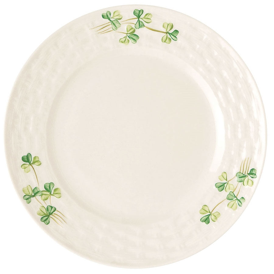 Belleek Classic Shamrock Side Plate - Elegant Irish Ceramic Dinnerware for St. Patrick's Day, Tea Parties & Home Decor