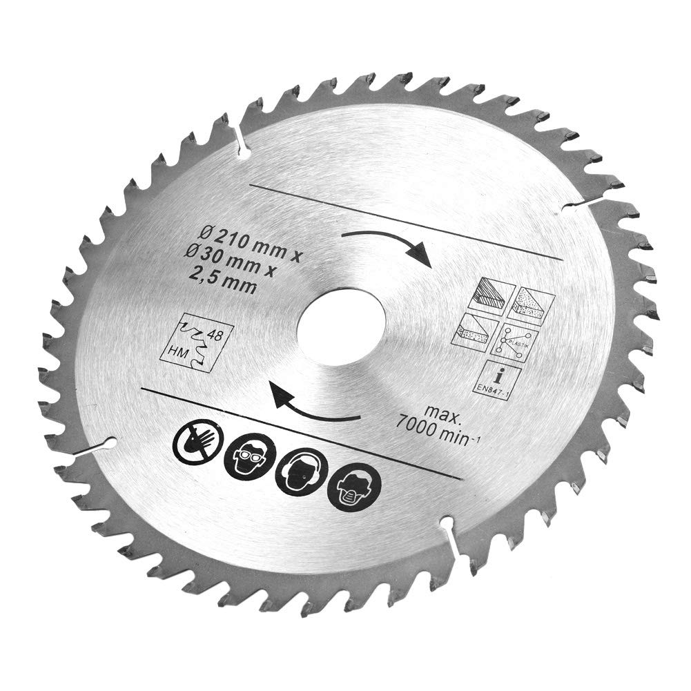 Premium Carbide Alloy Saw Blade for Circular Saws - Crosscutting Natural Wood, Soft Wood & Hard Wood - Ideal for DIY Projects, Woodworking & Carpentry
