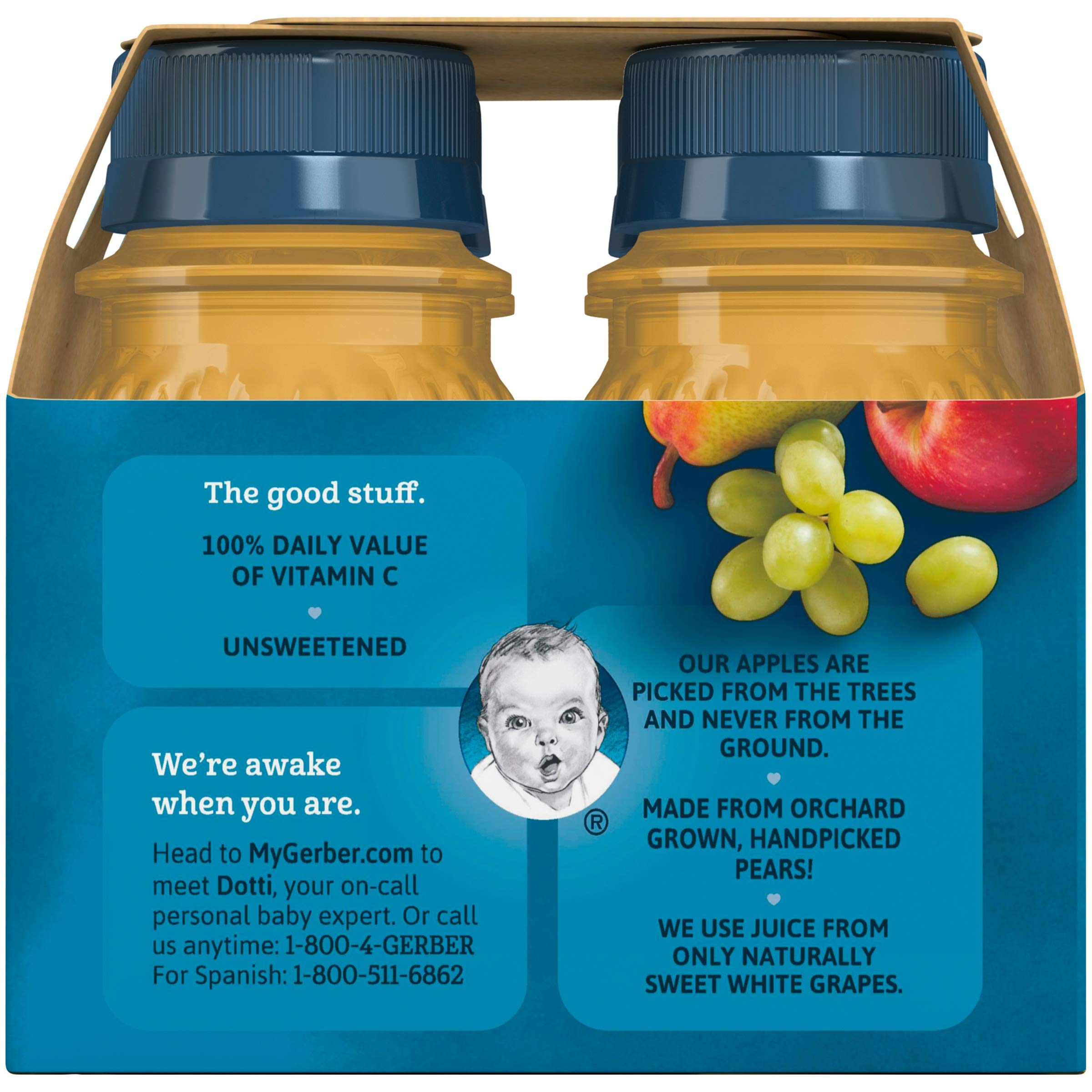 Gerber Fruit Juice Variety Pack - 2 Pack | Healthy Baby Snacks & Toddler Drinks for On-the-Go, Daycare & Travel