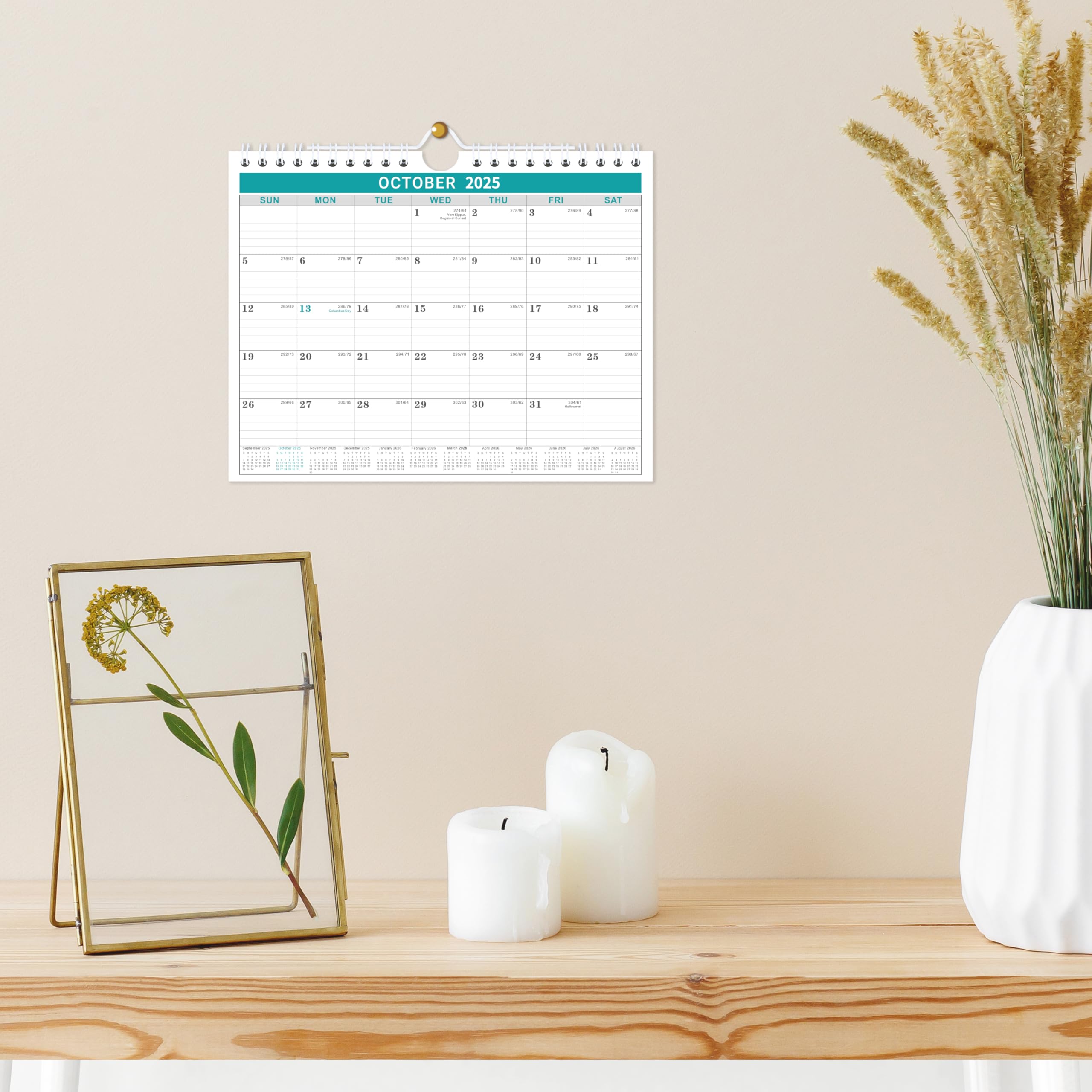 2025-2026 Wall Calendar - 18-Month Planner from July 2025 to December 2026 | 8.5