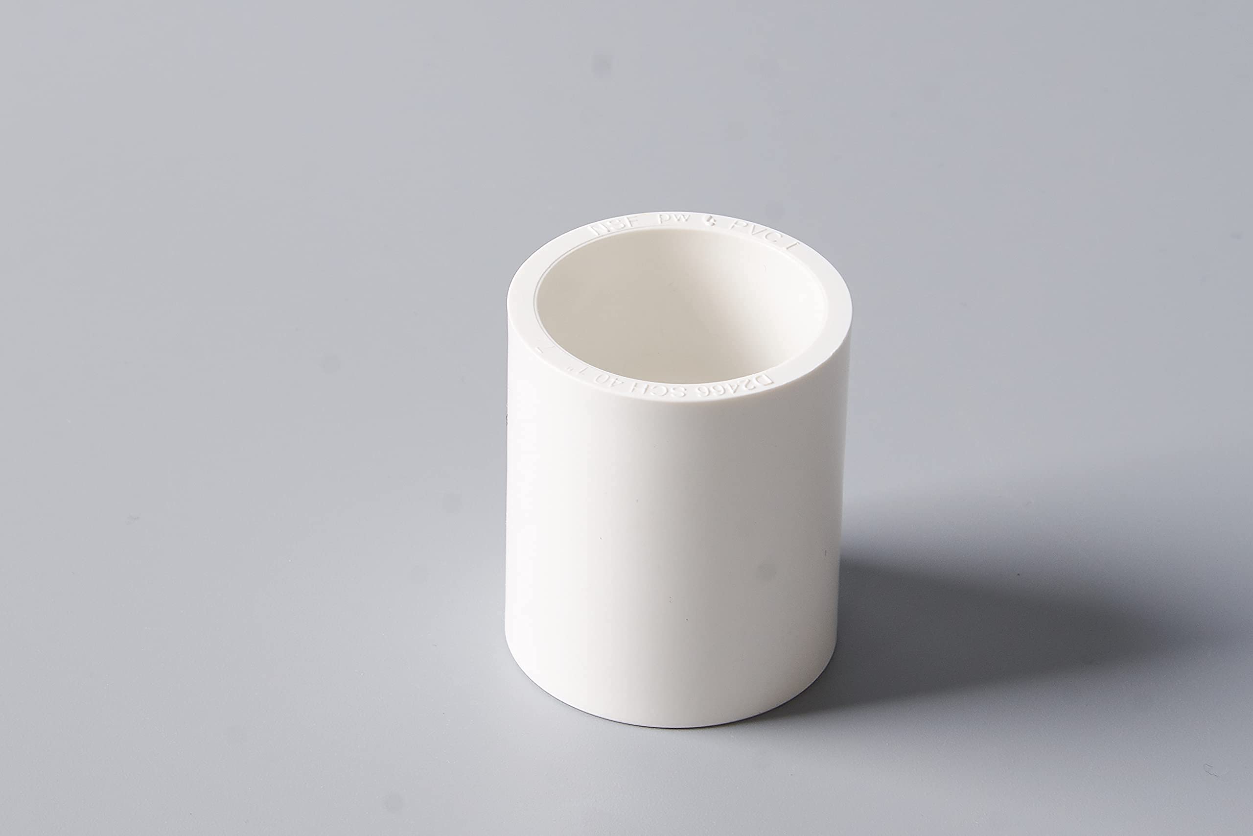 1 Inch PVC Coupling Adapter Pipe Fitting (Socket x Socket) - 10 Pack, White - Perfect for Plumbing, Irrigation, and DIY Home Improvement Projects