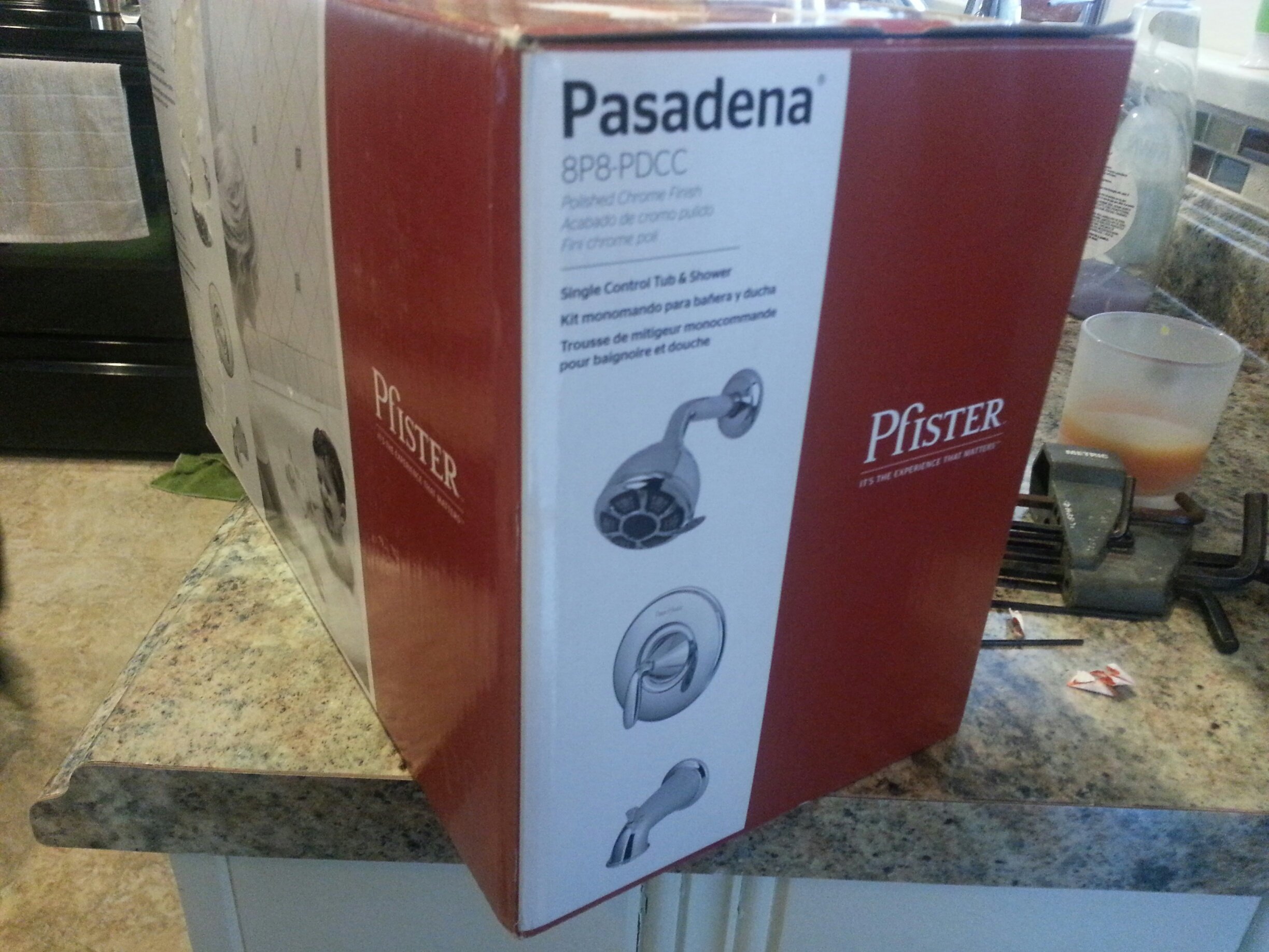 Pfister Price 8P8-PDCC Pasadena Single Handle Tub and Shower Faucet in Polished Chrome - Perfect for Bathroom Renovation and Modern Home Upgrade