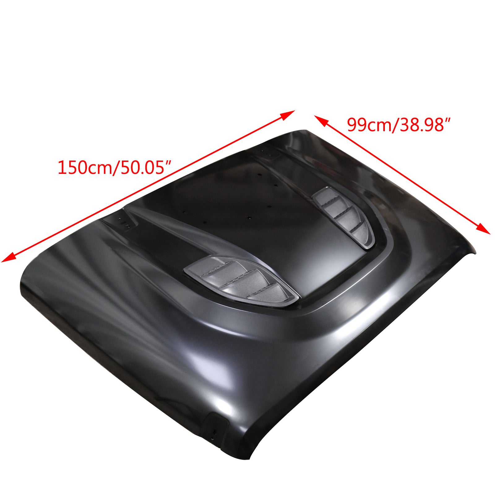 2007-2018 Jeep Wrangler JK 10th Anniversary Heat Reduction Hood - Ready to Paint Replacement Part for Off-Road & Daily Driving