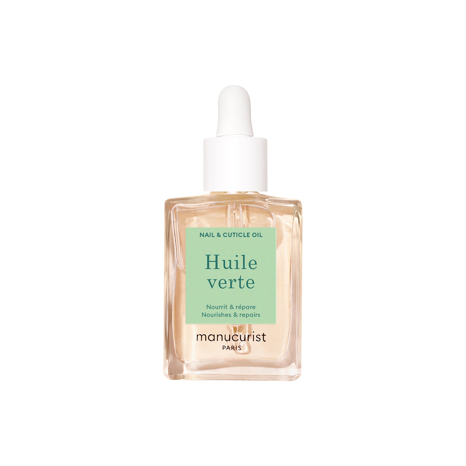 Manucurist Green Oil - Nail Strengthening Treatment for Dry & Brittle Nails - Vegan & Cruelty-Free Cuticle Care - Perfect for At-Home Manicures & Nail Salon Use