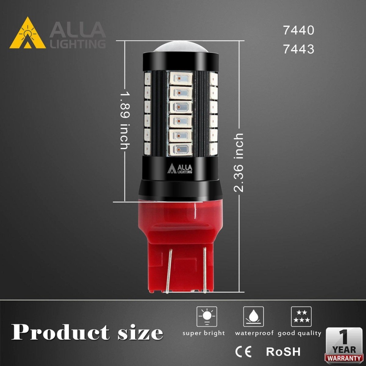T20 7440 7443 LED Bulbs - Super Bright Turn Signal, Brake, Stop, Tail & Reverse Lights - Compatible with Cars, Trucks & SUVs - Perfect for Night Driving & Enhanced Safety
