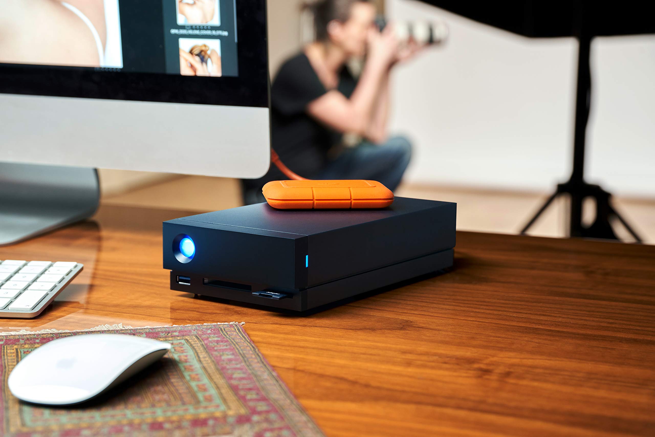 LaCie Rugged SSD 1TB External Hard Drive - USB-C Portable SSD for PC & Mac (2.5 Inch) with Data Recovery Service - Perfect for Travel, Photography & Business Backup (Model: STHR1000800)