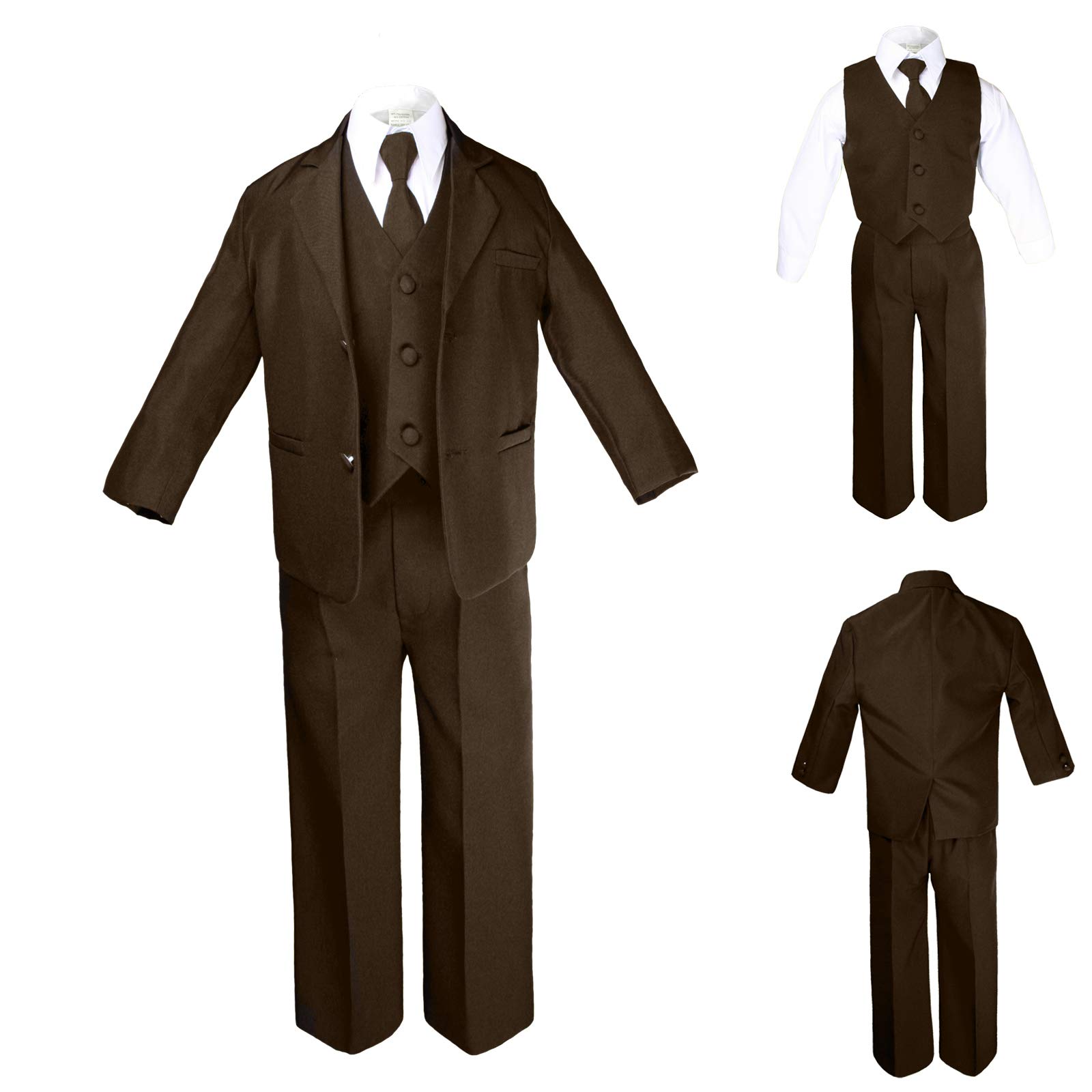 Stylish Brown Formal Suit for Boys - Baby to Teen | Perfect for Weddings, Parties & Special Occasions