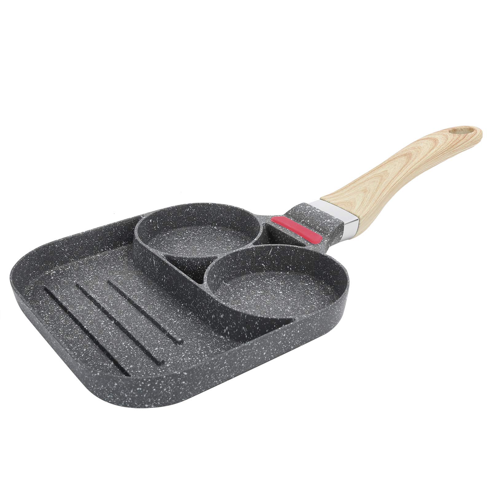 Tgoon Nonstick Frying Pan - Black Egg Pan for Omelet, Scrambled Eggs & Cooking - Perfect for Kitchen, Breakfast & Camping Use