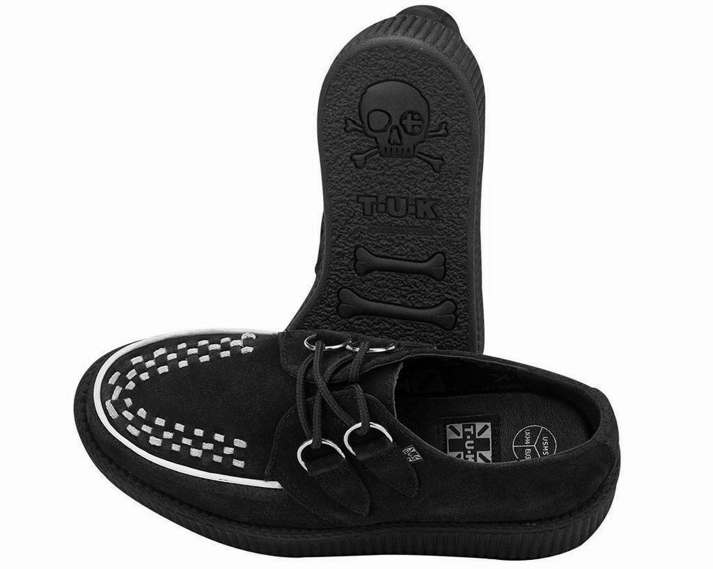 T.U.K. Suede Viva Mondo Creepers - Unisex Lace-Up Platform Shoes for Women & Men | Perfect for Punk, Goth & Alternative Fashion Styles