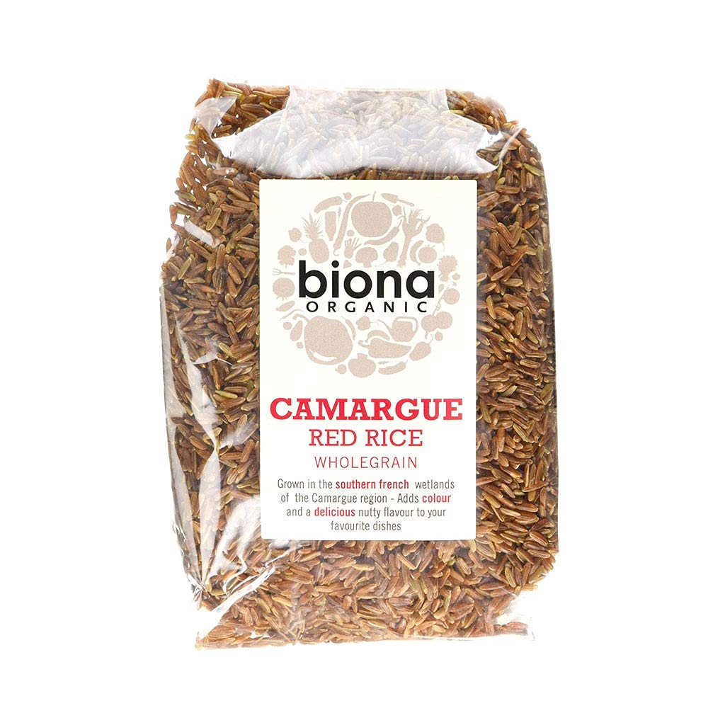 BIONA Organic Camargue Red Rice - 500g | Gluten-Free Whole Grain | Perfect for Salads, Soups & Healthy Meal Prep
