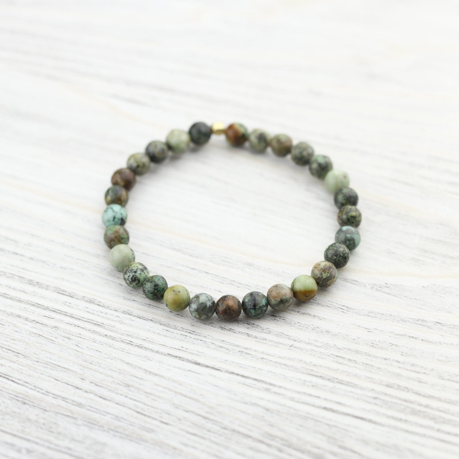 Authentic African Turquoise Mala Bead Bracelet for Meditation & Yoga - Handmade Spiritual Jewelry for Mindfulness Practice & Positive Energy
