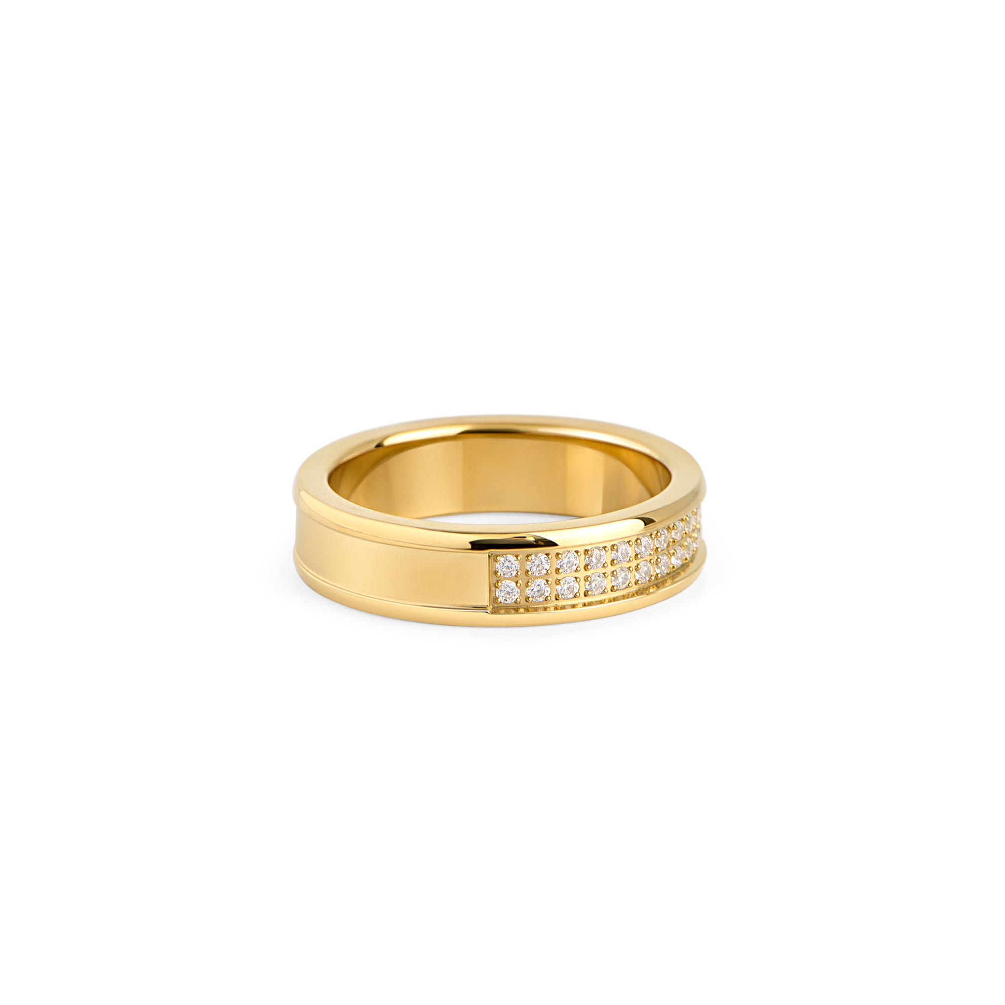 Bastia Gold Ring for Women - Elegant 14K Solid Gold Minimalist Ring - Perfect for Everyday Wear, Gift Giving & Special Occasions