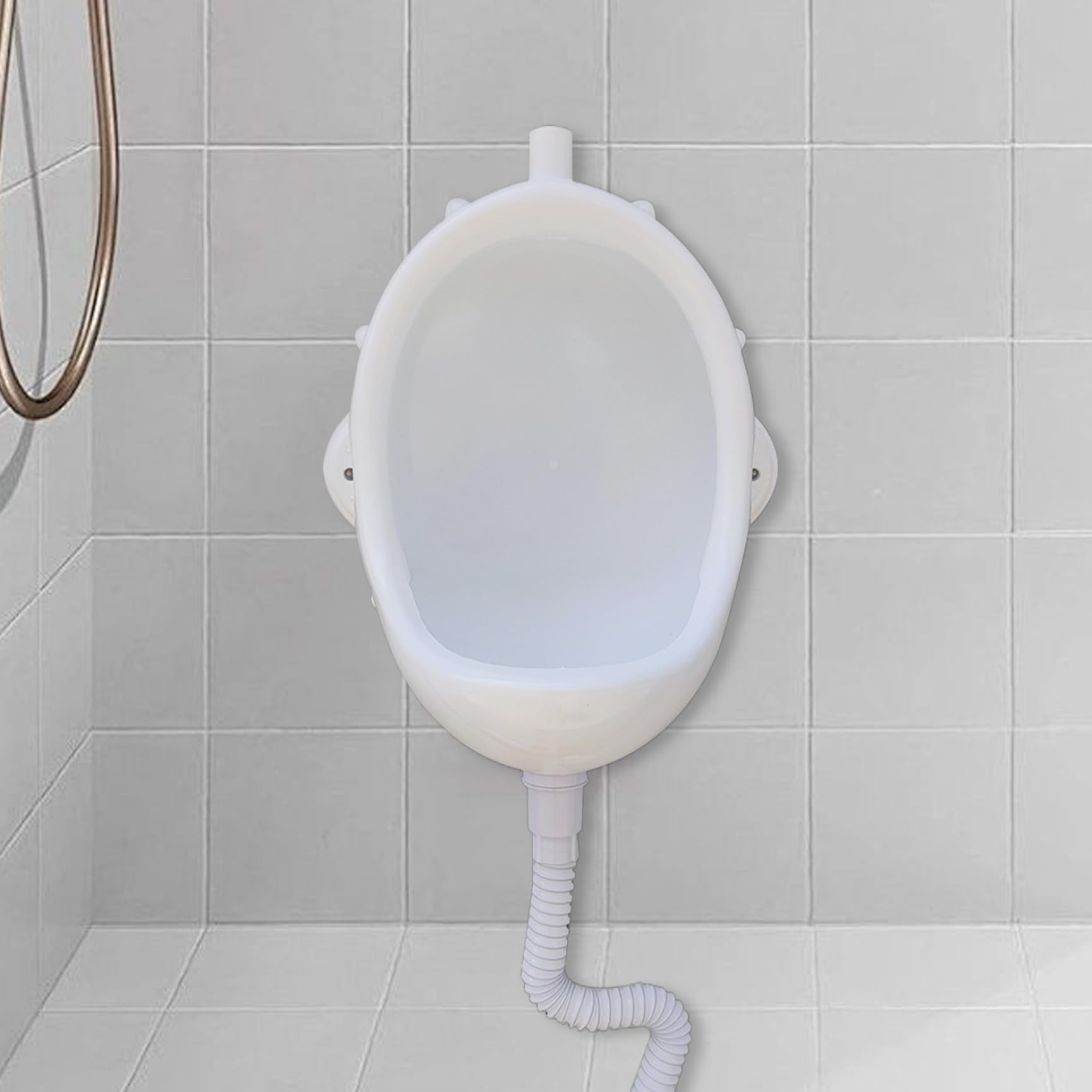 Spill-Proof Male Urinal with 19.5