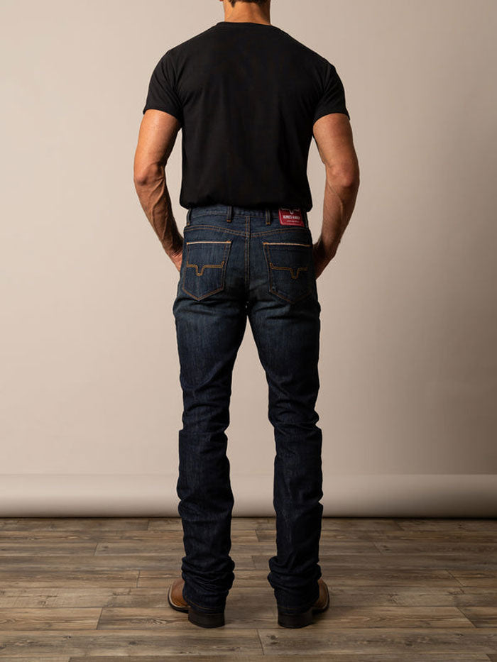 Kimes Ranch ROGER Men's Boot Cut Jeans - Classic Navy Blue Denim Pants for Cowboy Style & Western Fashion | Perfect for Rodeo, Ranch Work & Casual Wear