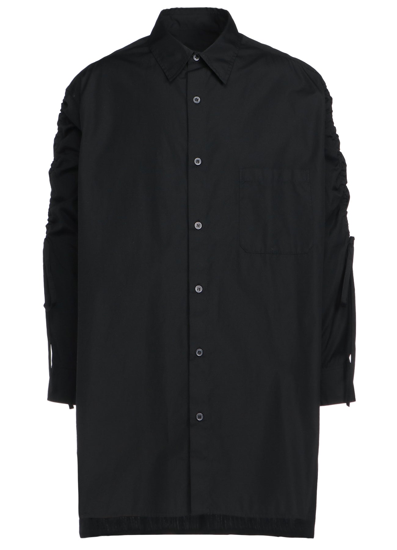 Premium Cotton Broadcloth Oversized Shirt with Adjustable Gathered Strings | Comfortable Loose Fit Women's Blouse for Casual Wear & Layering
