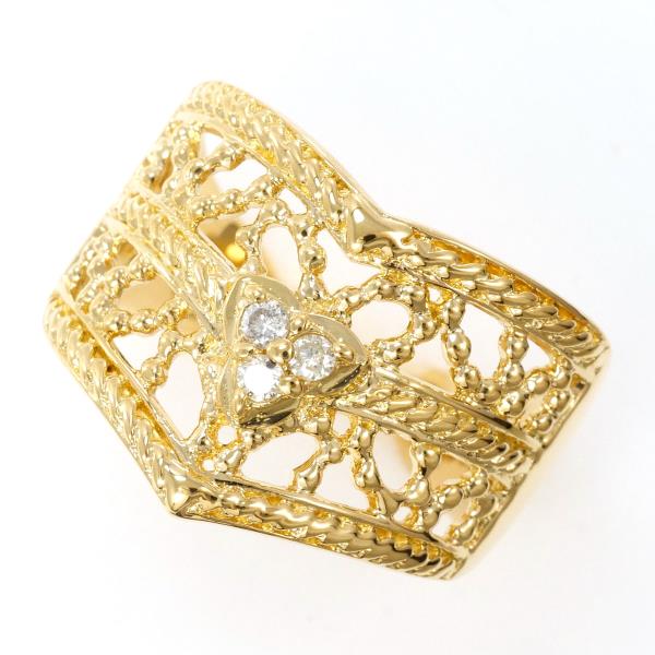 18K Yellow Gold Diamond Ring for Women - Elegant Solitaire Engagement & Wedding Band - Perfect for Proposals, Anniversaries, and Special Occasions