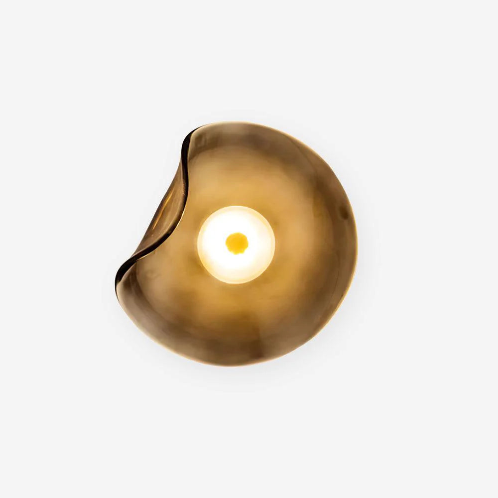 Nordic Round Glass Wall Lamp - Modern Minimalist Sconce Light for Living Room, Bedroom, and Hallway Decor - Perfect for Ambient Lighting and Accent Wall Illumination