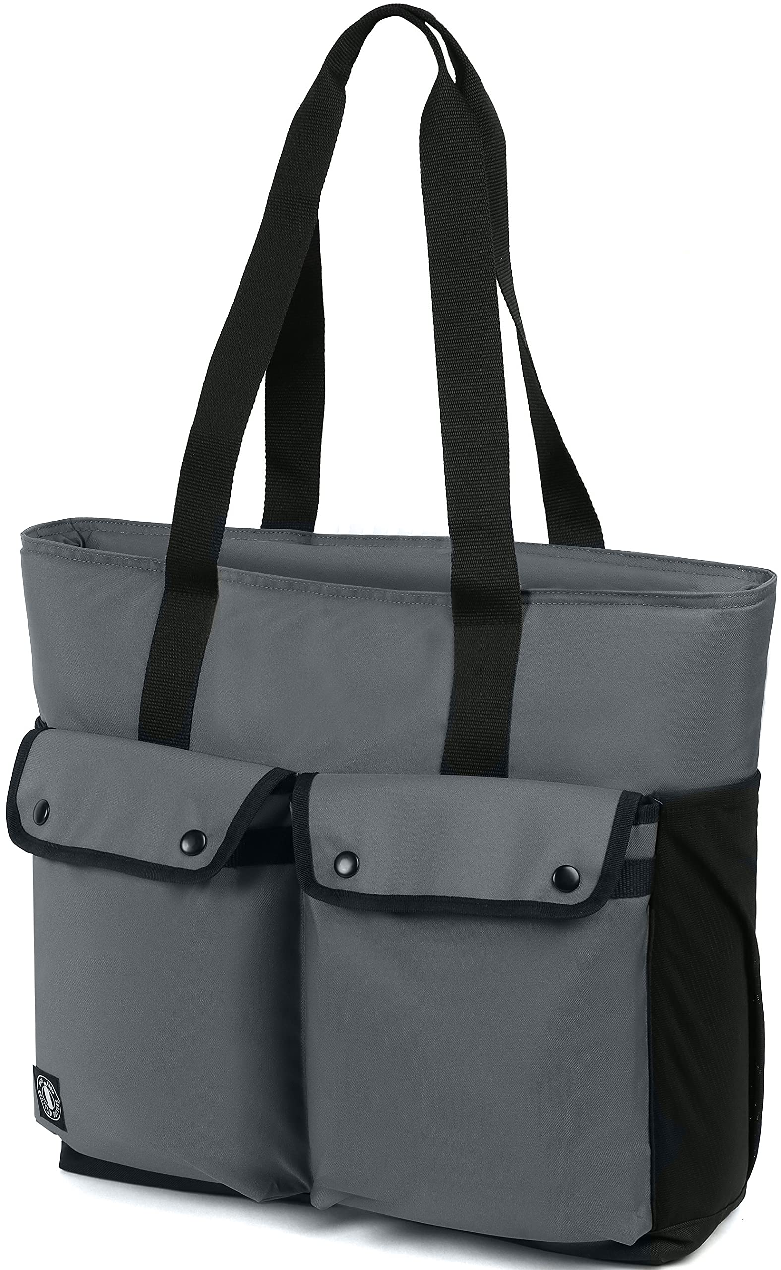 Arctic Zone Eco-Friendly Reusable Bags Set - Insulated Cooler Tote, Durable Satchel & Shopping Bag in Grey | Perfect for Groceries, Beach Trips & Work Commutes