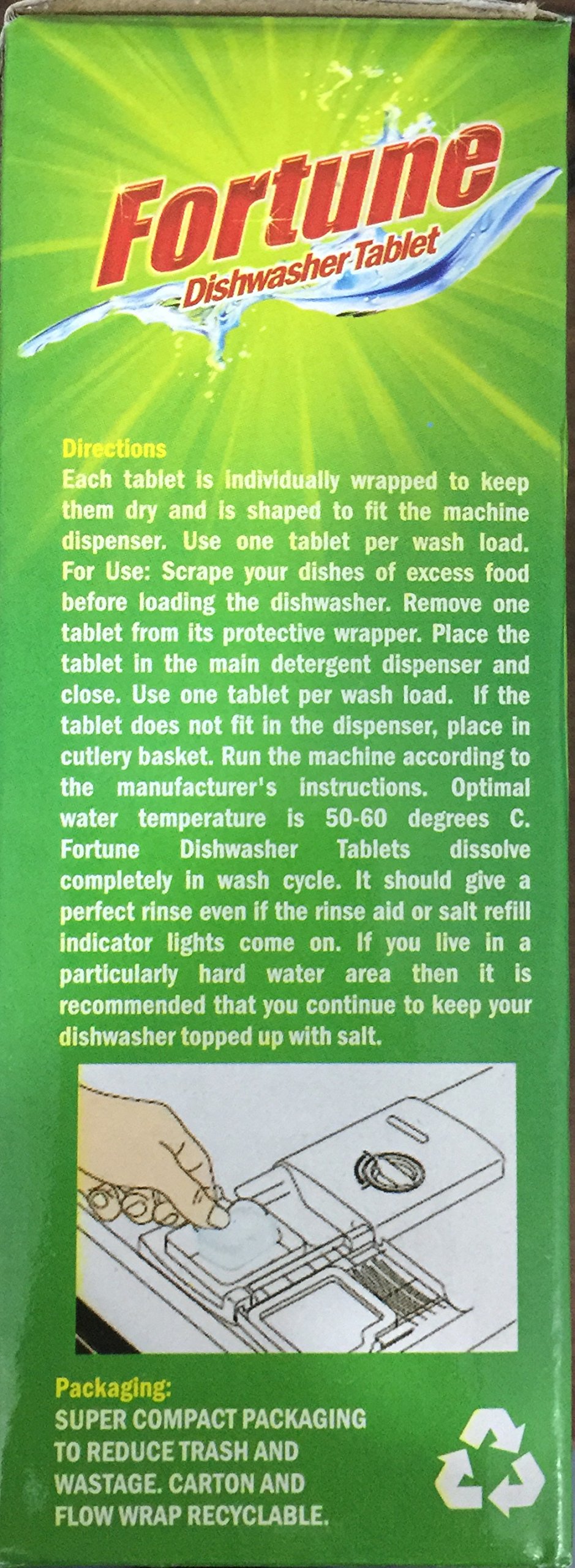 FORTUNE 5-in-1 Dishwasher Detergent Tablets with Fresh Scent (90 Count) & Dishwasher Salt (1kg) - Universal Compatibility for All Dishwasher Brands - Perfect for Sparkling Clean Dishes, Glasses & Silverware
