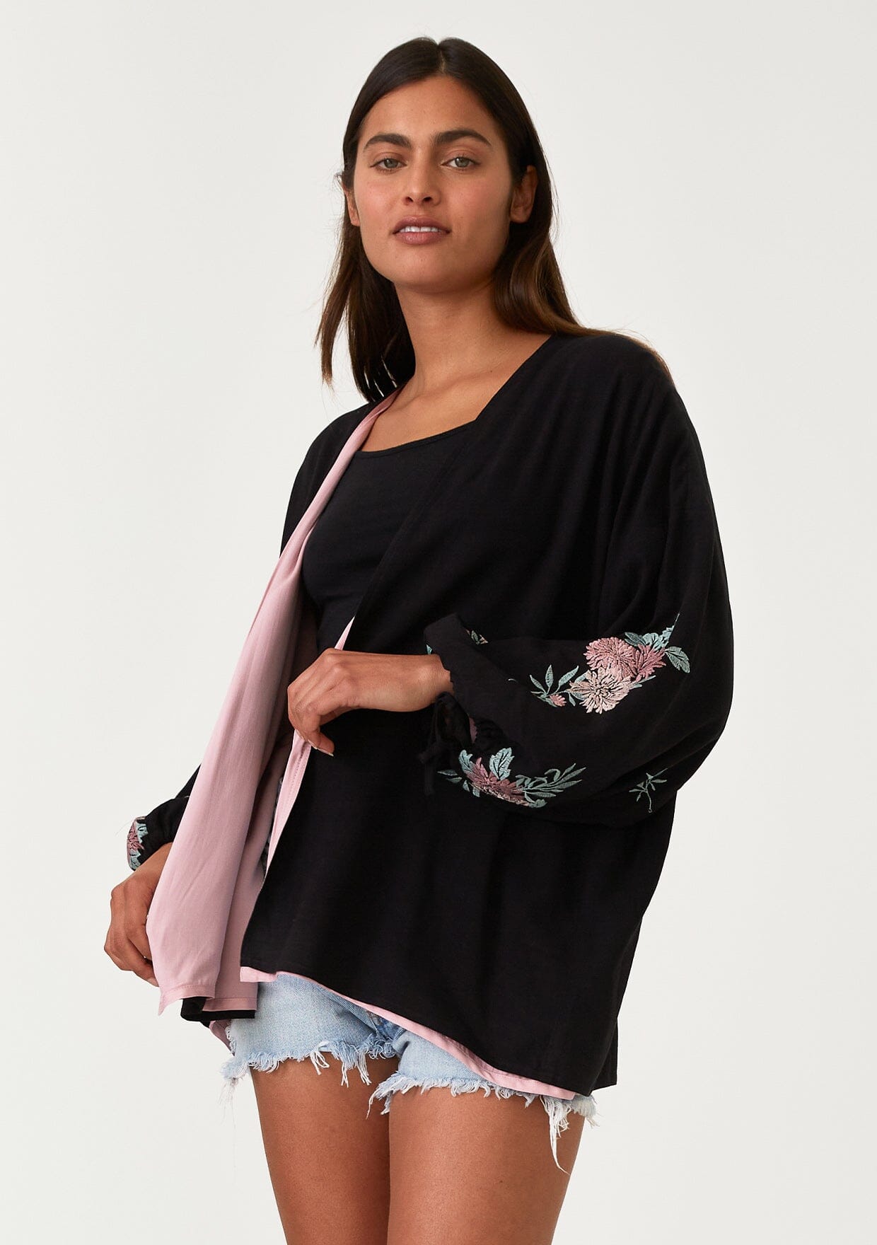 Carmel Kimono Top for Women - Lightweight Floral Printed Cover Up Blouse - Perfect for Beach, Vacation & Summer Outfits