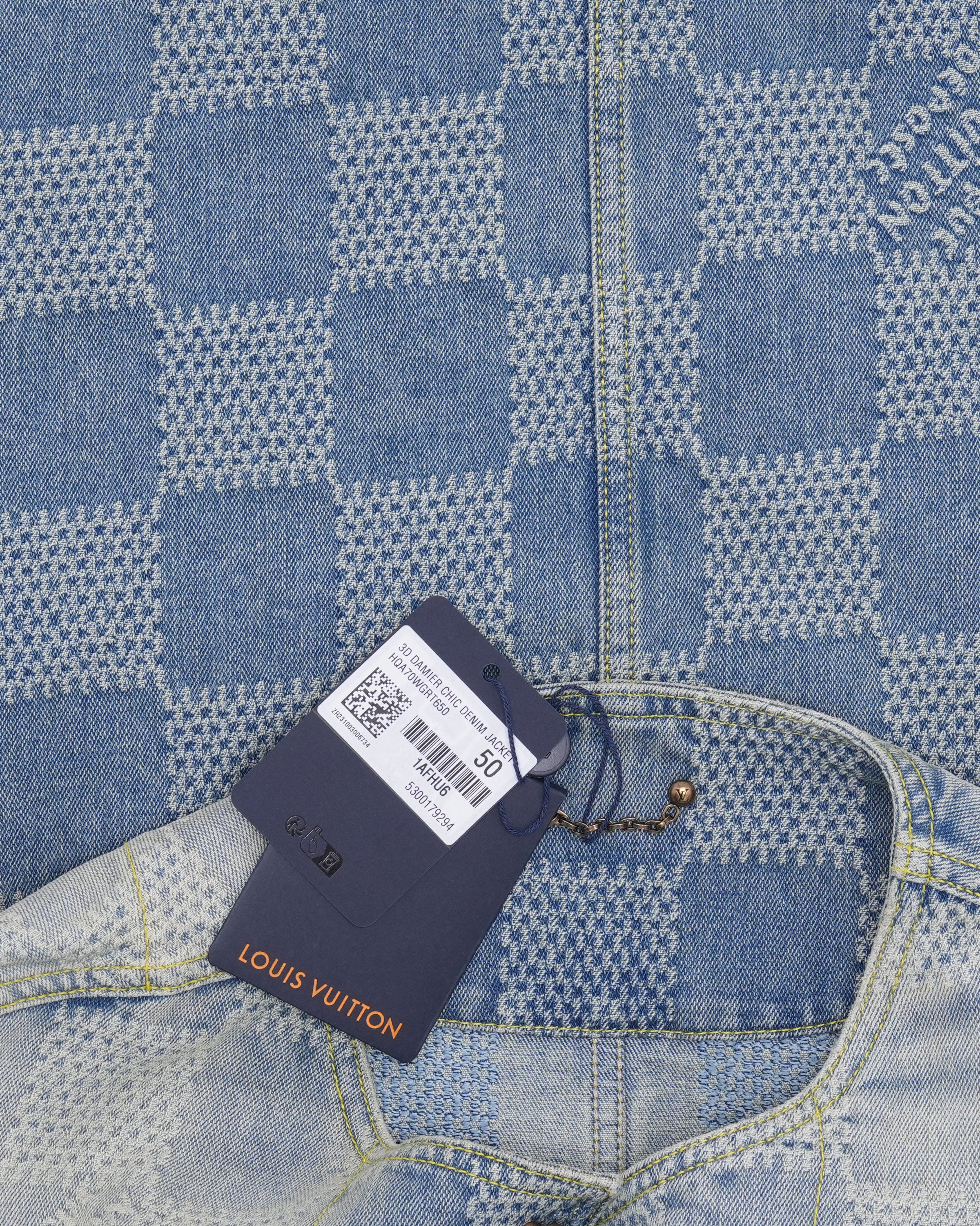 3D Damier Chic Denim Jacket for Women - Stylish Distressed Vintage Denim Coat with Unique Checkerboard Pattern | Perfect for Casual Outfits, Streetwear Fashion & Everyday Wear