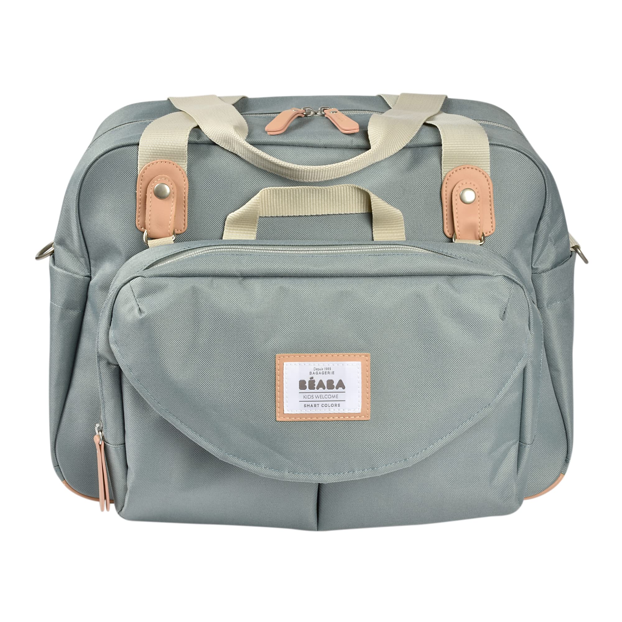 BEABA Geneva Multifunctional Baby Diaper Bag - Waterproof Travel Diaper Backpack with Adjustable Strap for Stroller - Perfect for Newborn Essentials, Daycare & Family Outings