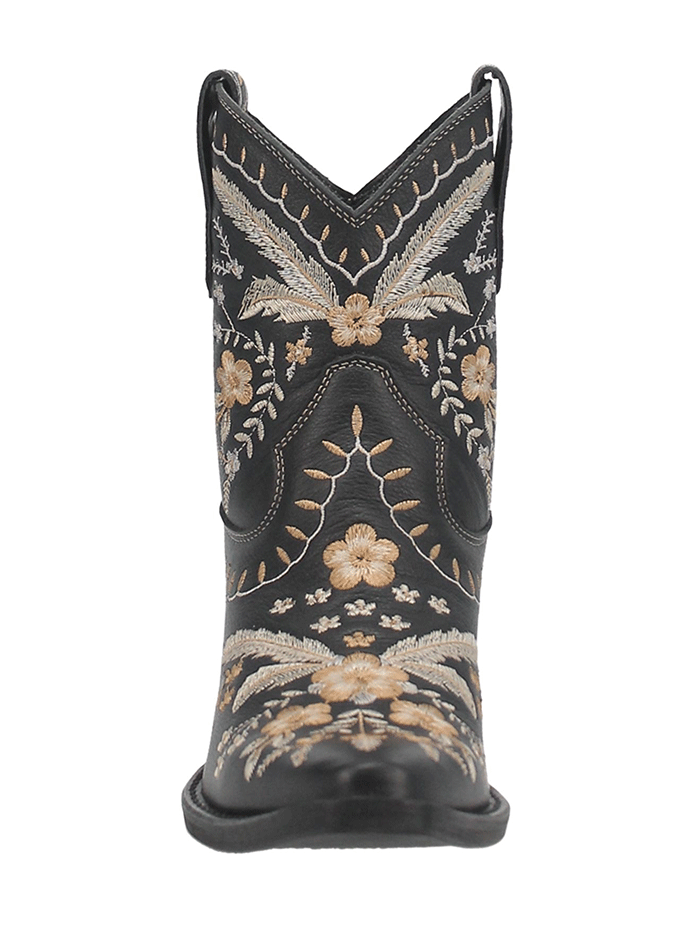 Dingo DI748 Women's Primrose Ankle Western Bootie - Black Cowgirl Boots for Country Dancing & Casual Outfits