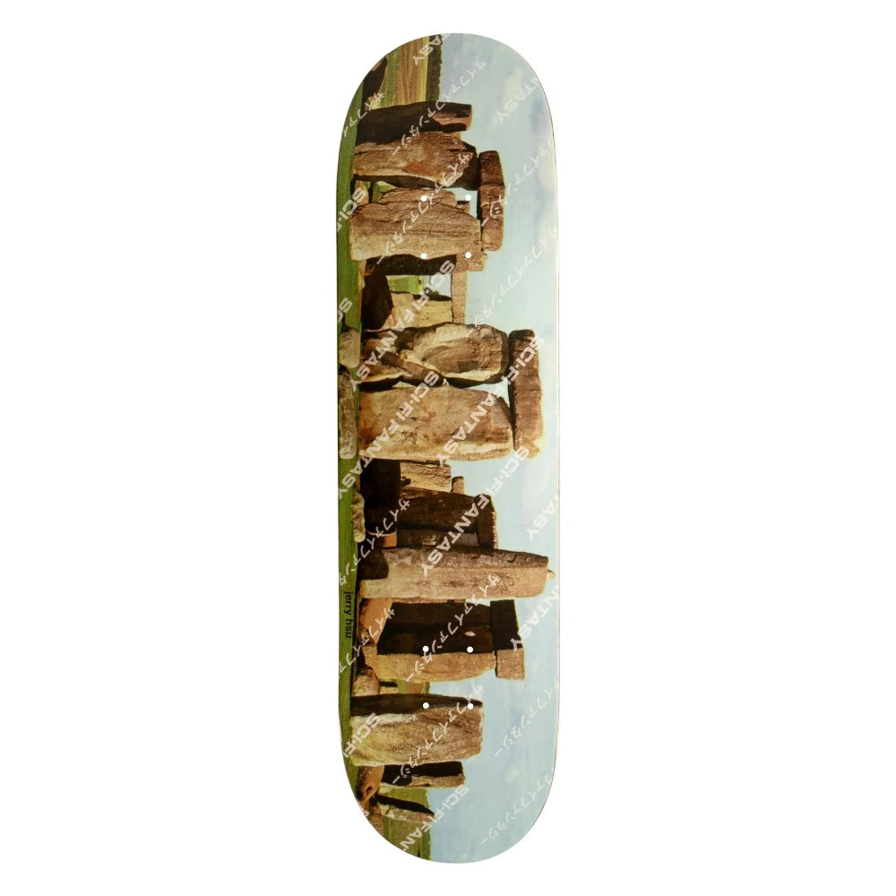 Sci-Fi Fantasy Jerry Stonehenge Skateboard Deck 8.25 - Premium Skateboard for Street & Park Riding | Cool Graphic Design for Skaters