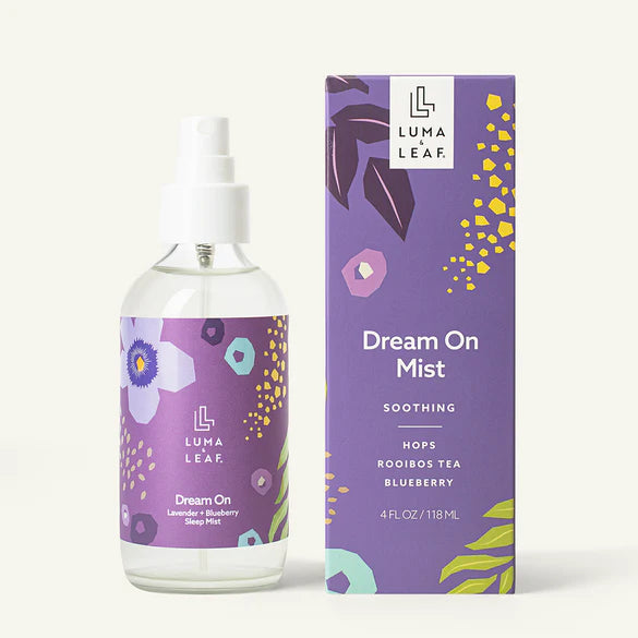 Dream On Mist Lavender & Blueberry Sleep Spray - Natural Aromatherapy for Relaxation & Better Sleep - Perfect for Bedtime, Meditation & Stress Relief