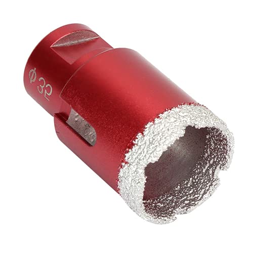 M14 Brazed Diamond Core Drill Bit 35mm for Porcelain, Ceramic Tile, Marble & Brick - Angle Grinder Attachment for Dry Drilling - Perfect for Bathroom Renovation, Kitchen Backsplash & Masonry Work