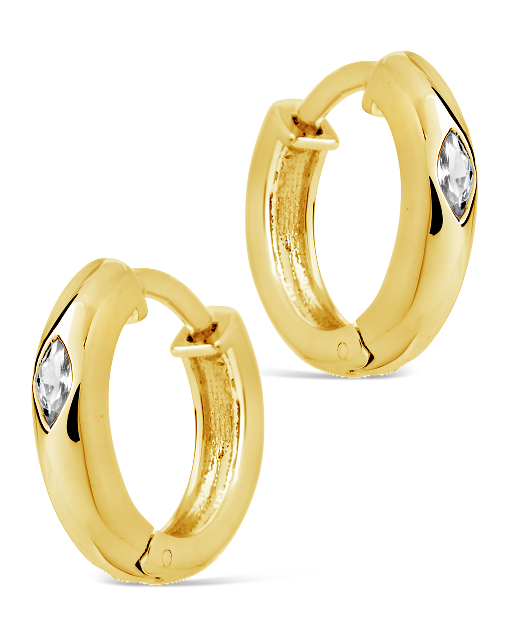 Rayne CZ Hoops Earrings for Women - Sparkling Cubic Zirconia Dangle Earrings | Perfect for Parties, Weddings & Everyday Wear