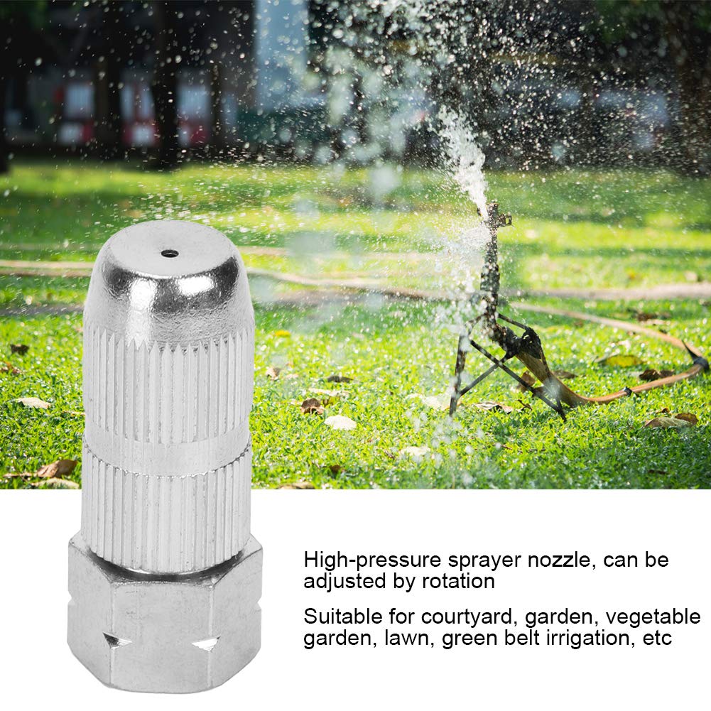 2Pcs G3/8DN10 Stainless Steel Spray Nozzle - Adjustable High Pressure Garden Sprayer for Lawn Watering, Plant Irrigation & Car Washing | Durable Atomizing Spray Head for Outdoor & Household Use