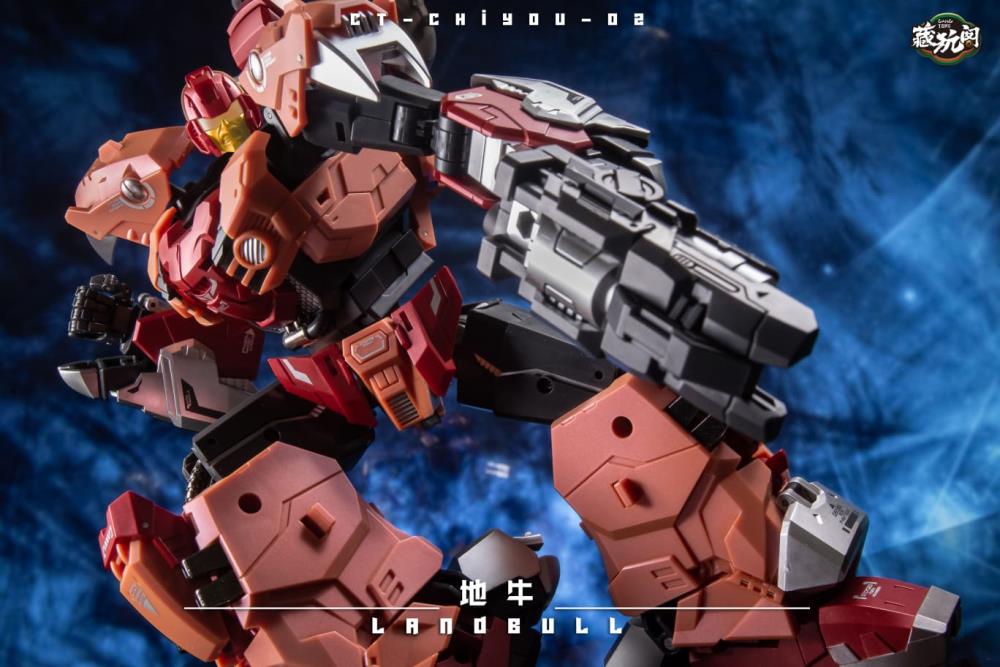 Cang Toys CT Chiyou 02 Landbull Collectible Action Figure - Highly Articulated Robot Toy for Display, Photography & Play - Perfect for Anime Fans & Collectors