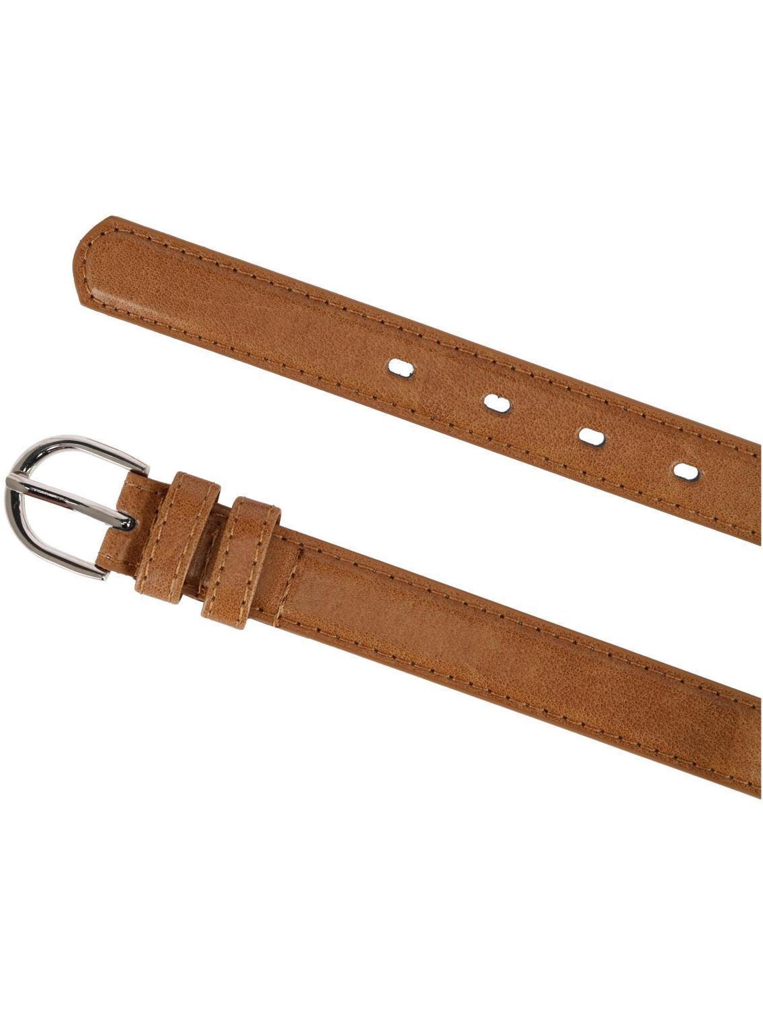 CTM® Kids Leather Dress Belt 1 Inch Width - Adjustable Waistband for Boys & Girls - Perfect for School Uniforms, Formal Wear & Special Occasions