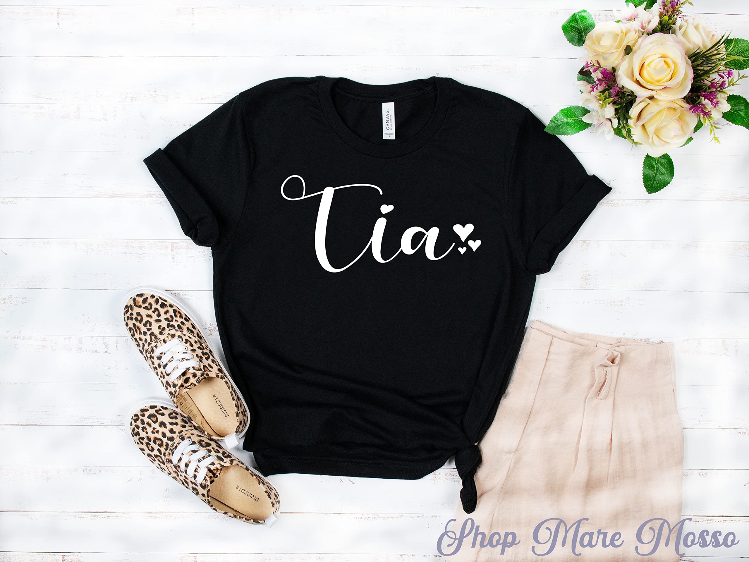 Tia Shirt - Cute Mexican Aunt T-Shirt for Pregnancy Announcement | Perfect Gift for Expecting Aunts & Auntie Life Celebration | Ideal for Baby Showers, Gender Reveals & Family Gatherings
