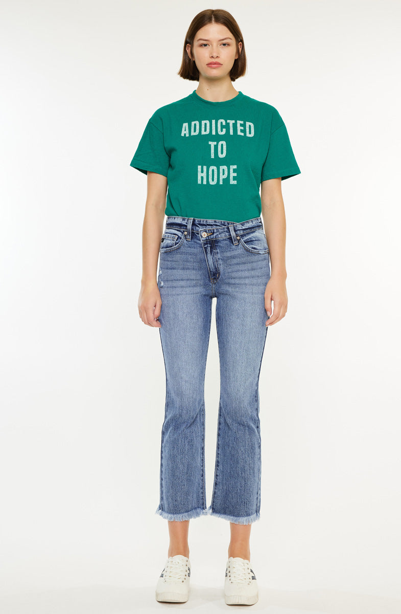 Effie High Rise Kick Flare Jeans for Women - Stretchy Denim Pants with Comfortable Fit - Perfect for Casual Outfits, Date Nights & Office Wear