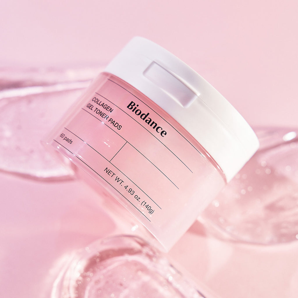 BIODANCE Collagen Gel Toner Pads - 60 Count | Hydrating & Brightening Facial Treatment for Glowing Skin | Perfect for Daily Skincare Routine & Travel