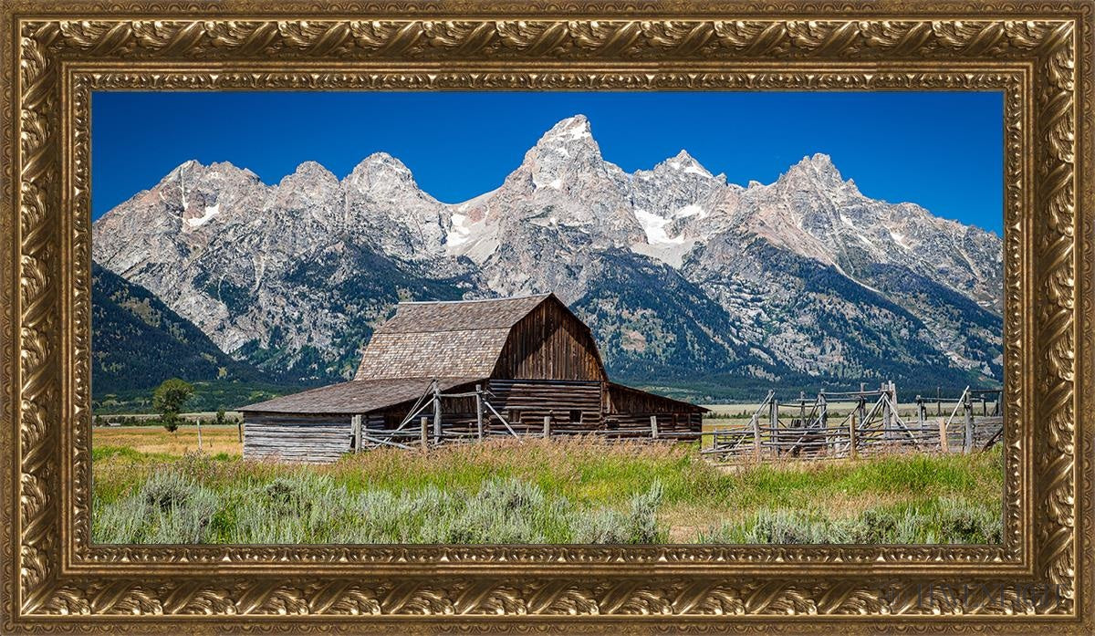 Stunning Moulton Barn Landscape Photo - Iconic Wyoming Landmark Near Grand Teton National Park | Perfect for Wall Art, Home Decor & Travel Inspiration