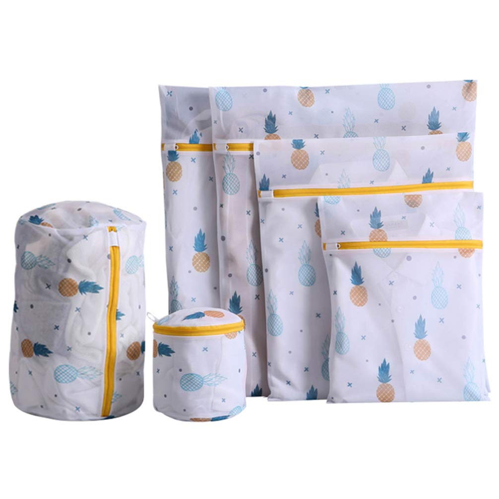 Hemoton 6-Pack Mesh Laundry Bags for Delicates - Bra, Sock & Underwear Protector for Washing Machine, Travel & Home Use - Gentle Wash Bags for Lingerie, Swimwear & Baby Clothes