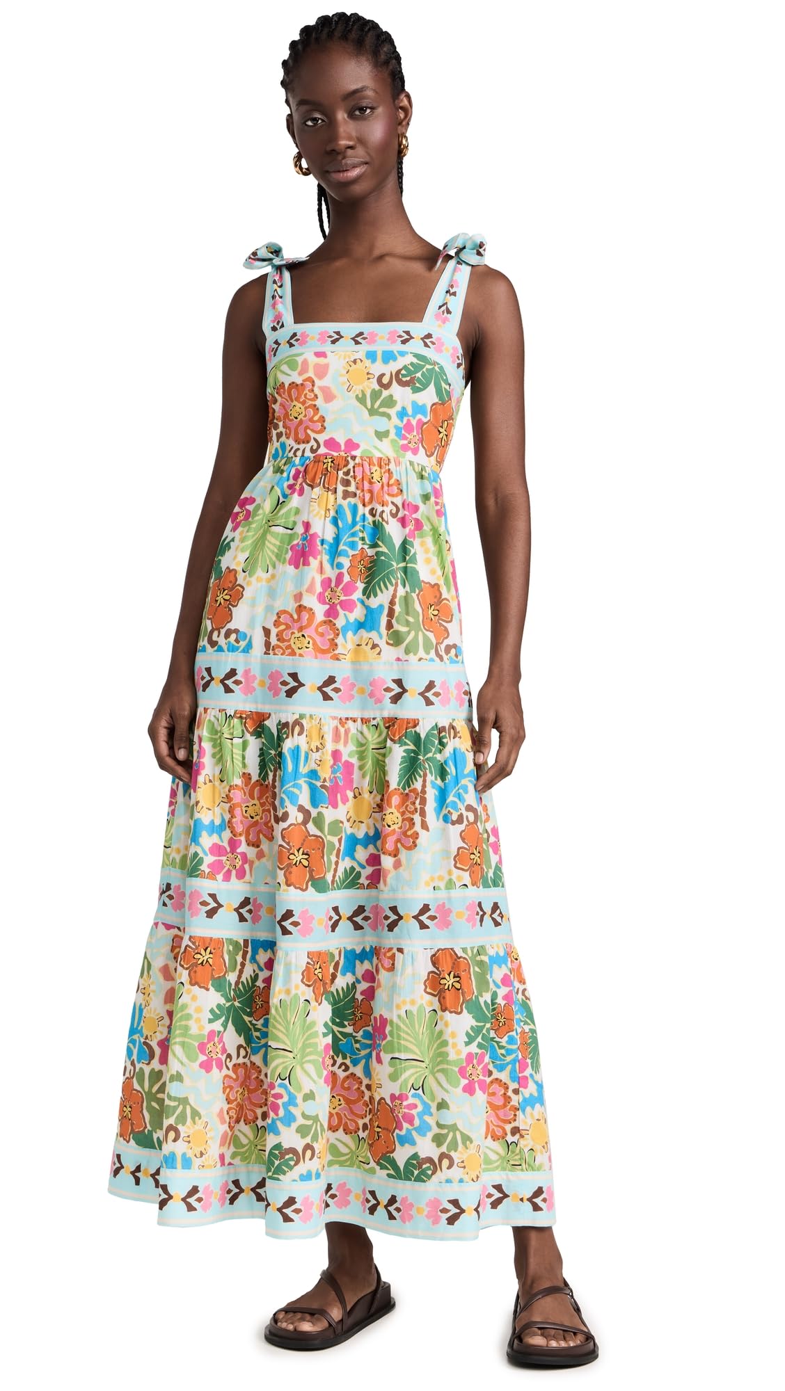Beach Riot Women's Charlotte Dress - Flowy Summer Maxi Dress with Side Slit, Boho Chic for Beach Vacations & Pool Parties