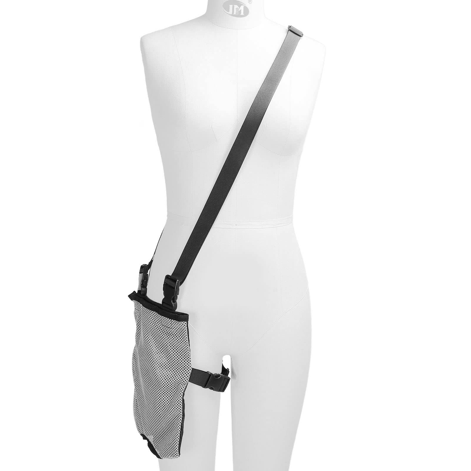 Discreet Catheter Bag Cover - Grey Urine Drainage Bag Holder for Post-Surgery & Medical Needs | Portable Shoulder Bag for Body Fluid Collection | Ideal for Hospital Recovery & Home Care