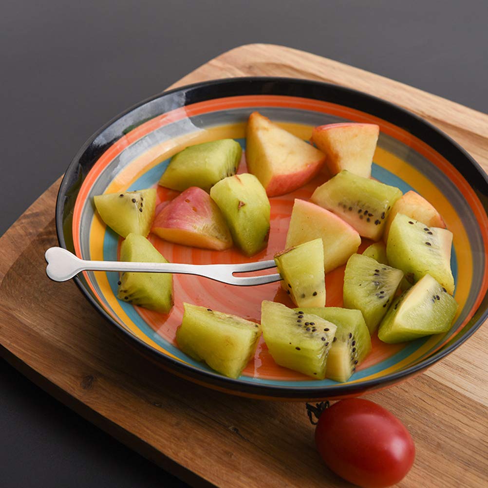 20-Piece Stainless Steel Fruit Forks & Picks Set - Reusable Party Appetizer Skewers for Cheese, Desserts, and Cocktails