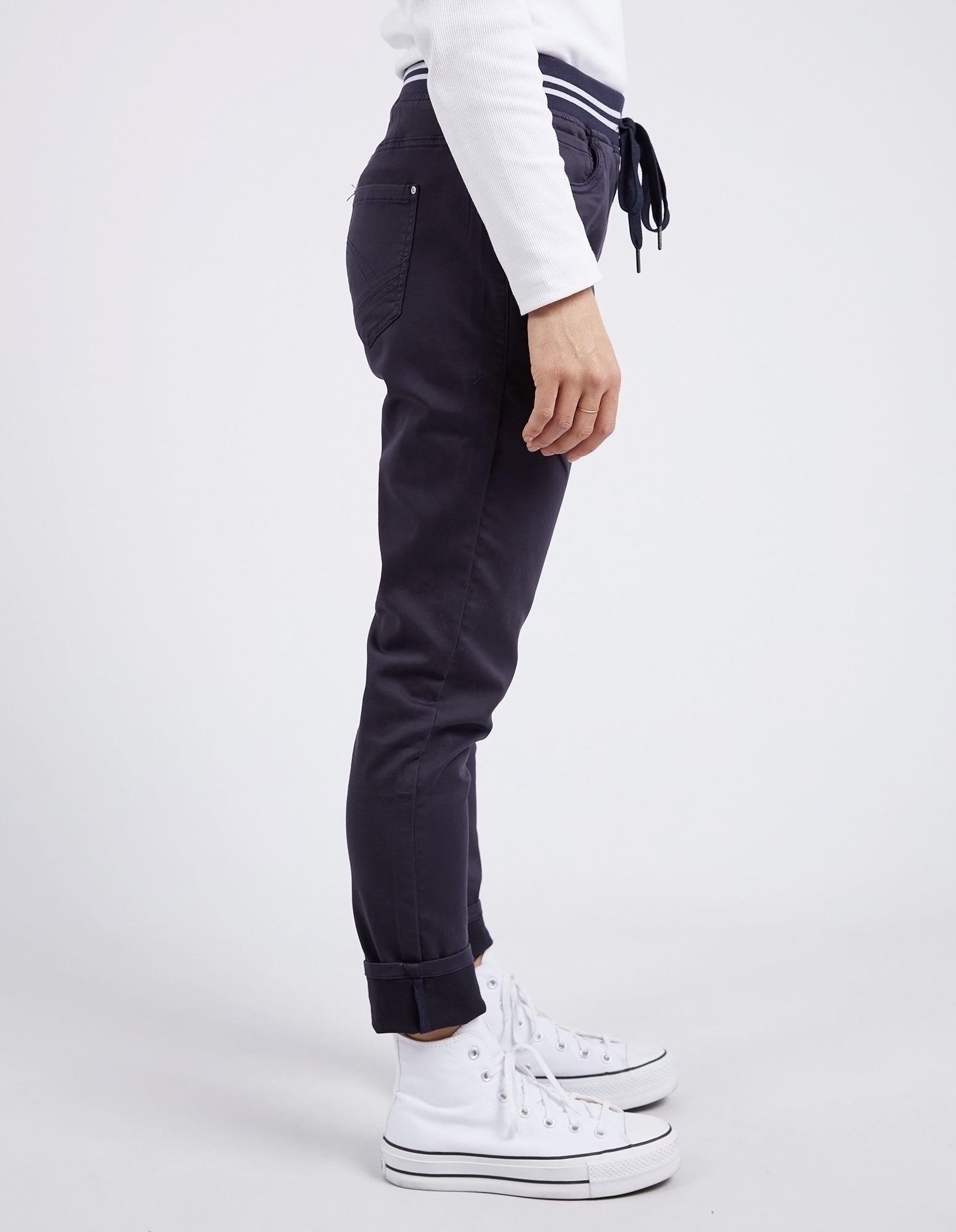 Elm Margo Cargo Jogger Pants for Men - Stylish Navy Blue Casual Joggers with Multiple Pockets | Perfect for Gym, Travel & Everyday Wear