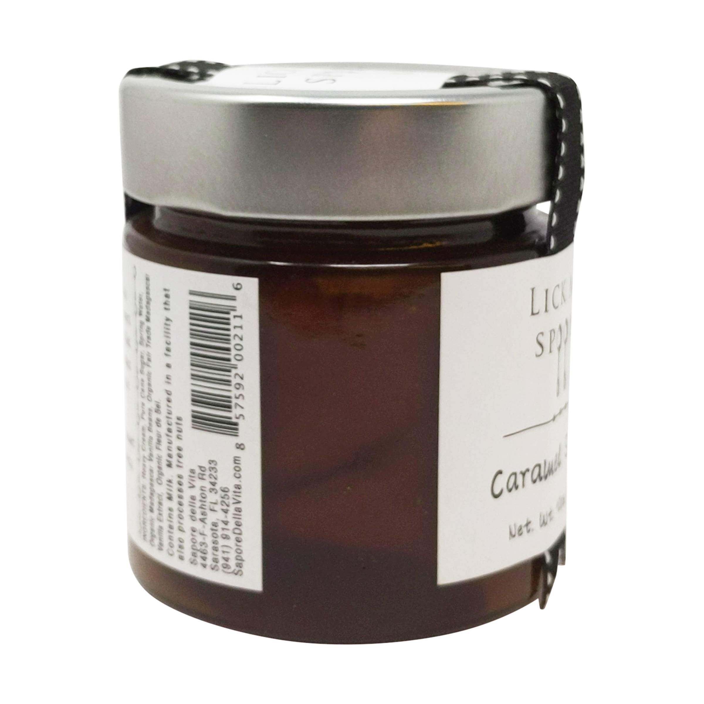 Premium Cardamom Rose Caramel Sauce - 10 oz Glass Jar | Gourmet Dessert Topping for Ice Cream, Pancakes & Coffee | Vegan & Gluten-Free